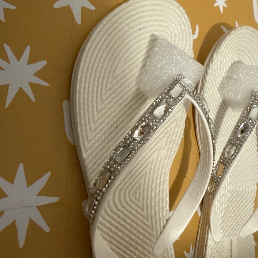 Lauren Lorraine Ivory Gemstone Sandals
